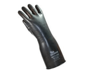 Front side view of Butyl gloves